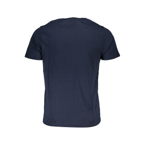 GIAN MARCO VENTURI Ανδρικό Μπλε T-shirt με κοντά μανίκια και λογότυπο