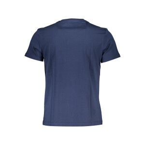 LA MARTINA Ανδρικό Μπλε T-shirt με μακριά μανίκια και λογότυπο