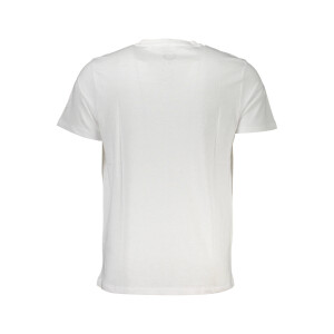 GIAN MARCO VENTURI Ανδρικό Λευκό T-Shirt με print λογότυπο