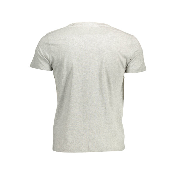 U.S. POLO ASSN.. Ανδρικό Γκρι T-shirt με στρογγυλή λαιμόκοψη και λογότυπο