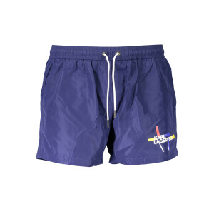 Karl Lagerfeld Beachwear Ανδρικό Μπλε Μαγιό με κορδόνια και λογότυπο