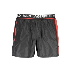 Karl Lagerfeld Beachwear Ανδρικό Μαύρο Μαγιό με λογότυπο