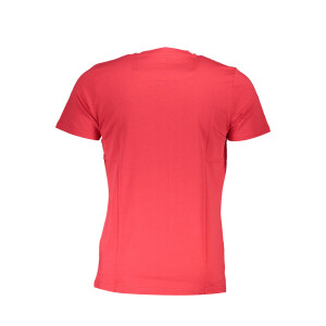 CAVALLI CLASS ανδρικό t-shirt σε κόκκινο χρώμα με στρογγυλή λαιμόκοψη και λογότυπο