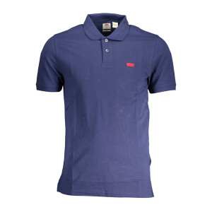 Levi's Ανδρική Μπλε Polo Μπλούζα με κοντά μανίκια και λογότυπο