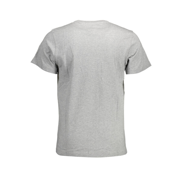 Tommy Hilfiger ανδρικό γκρι t-shirt με στρογγυλή λαιμόκοψη και λογότυπο