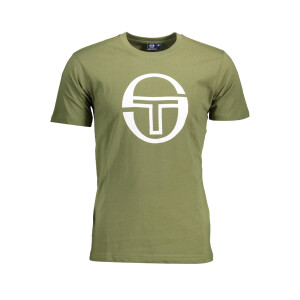 SERGIO TACCHINI Ανδρικό Πράσινο T-shirt με κοντά μανίκια και λογότυπο