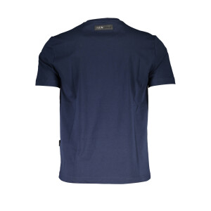 PLEIN SPORT Ανδρικό Μπλε T-Shirt με κοντά μανίκια και λογότυπο