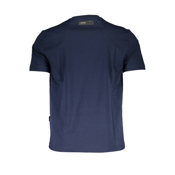 PLEIN SPORT Ανδρικό Μπλε T-Shirt με κοντά μανίκια και λογότυπο