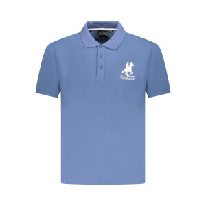 U.S. GRAND Ανδρική Μπλε Polo Μπλούζα με κοντά μανίκια