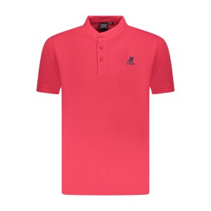 U.S. GRAND Ανδρική Κόκκινη Polo Μπλούζα με γιακά μάο