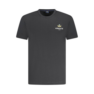 ARMATA DI MARE Ανδρικό Μαύρο T-shirt με κοντά μανίκια και λογότυπο