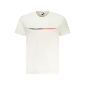 Tommy Hilfiger Ανδρικό Λευκό T-shirt με κοντά μανίκια και λογότυπο