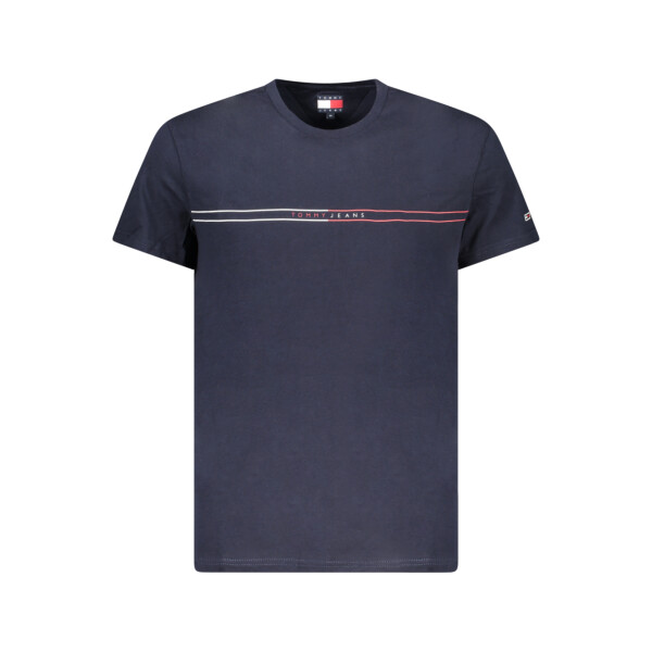 Tommy Hilfiger ανδρικό μπλε t-shirt με κοντά μανίκια και λογότυπο