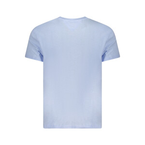 Tommy Hilfiger Ανδρικό Μπλε T-shirt με στρογγυλή λαιμόκοψη και λογότυπο