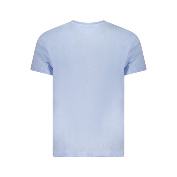 Tommy Hilfiger Ανδρικό Μπλε T-shirt με στρογγυλή λαιμόκοψη και λογότυπο