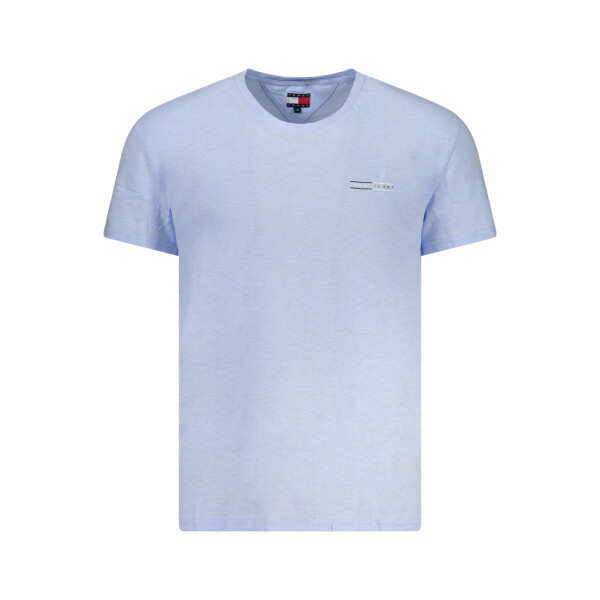 Tommy Hilfiger Ανδρικό Μπλε T-shirt με στρογγυλή λαιμόκοψη και λογότυπο