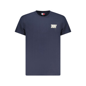 Tommy Hilfiger ανδρικό μπλε t-shirt με στρογγυλή λαιμόκοψη