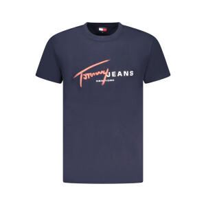 Tommy Hilfiger ανδρικό μπλε t-shirt με στρογγυλή λαιμόκοψη