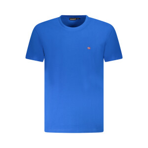 Napapijri ανδρικό t-shirt σε μπλε χρώμα με στρογγυλή λαιμόκοψη