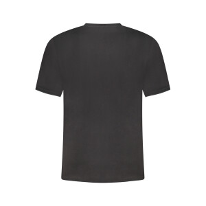 U.S. GRAND Ανδρικό Μαύρο T-shirt με στρογγυλή λαιμόκοψη