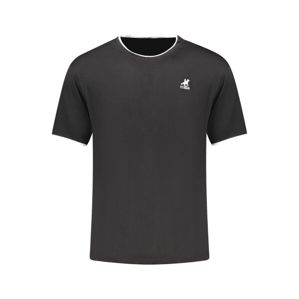 U.S. GRAND Ανδρικό Μαύρο T-shirt με στρογγυλή λαιμόκοψη