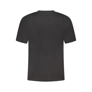 U.S. GRAND ανδρικό μαύρο t-shirt με στρογγυλή λαιμόκοψη και print λογότυπο