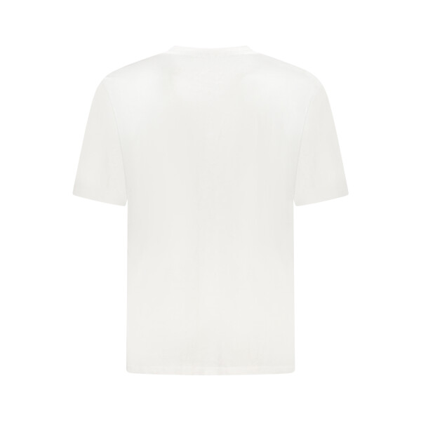 U.S. GRAND Ανδρικό Λευκό T-Shirt με στρογγυλή λαιμόκοψη και print λογότυπο