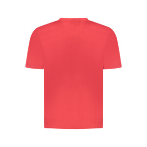 U.S. GRAND Ανδρικό Κόκκινο T-shirt με στρογγυλή λαιμόκοψη και λογότυπο