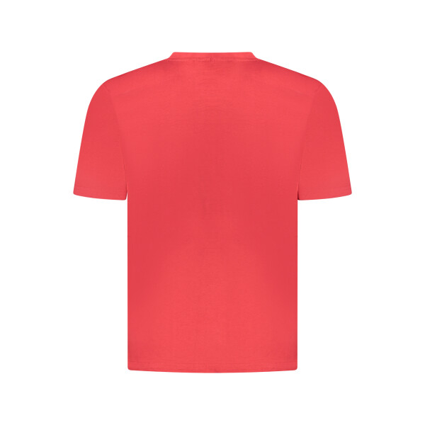 U.S. GRAND Ανδρικό Κόκκινο T-shirt με στρογγυλή λαιμόκοψη και λογότυπο