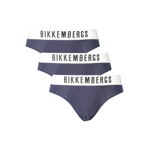 BIKKEMBERGS Ανδρικά Μπλε Σλιπ σε συσκευασία τριών τεμαχίων