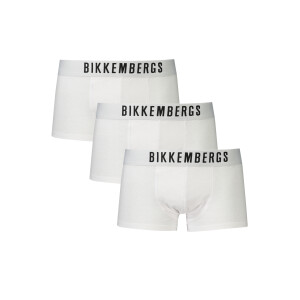 BIKKEMBERGS Ανδρικά Λευκά Μποξεράκια με λογότυπο