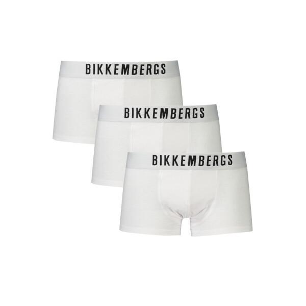 BIKKEMBERGS Ανδρικά Λευκά Μποξεράκια με λογότυπο