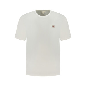 Calvin Klein ανδρικό λευκό t-shirt με στρογγυλή λαιμόκοψη και λογότυπο