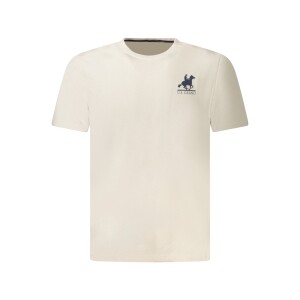 U.S. GRAND Ανδρικό Μπεζ T-shirt με στρογγυλή λαιμόκοψη και print