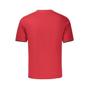 U.S. GRAND Ανδρικό Κόκκινο T-shirt με στρογγυλή λαιμόκοψη