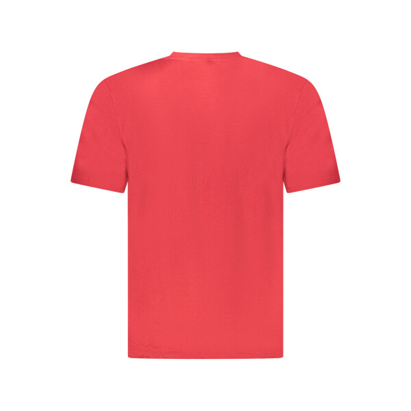 U.S. GRAND Ανδρικό Κόκκινο T-shirt με στρογγυλή λαιμόκοψη και print λογότυπο