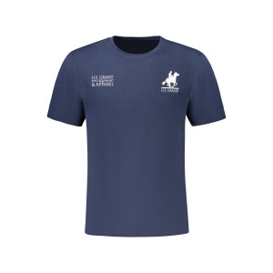 U.S. GRAND ανδρικό t-shirt σε μπλε χρώμα με στρογγυλή λαιμόκοψη και print