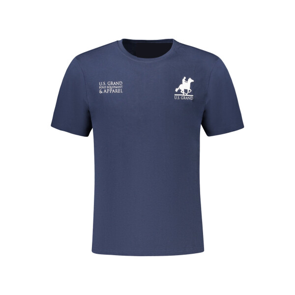 U.S. GRAND ανδρικό t-shirt σε μπλε χρώμα με στρογγυλή λαιμόκοψη και print