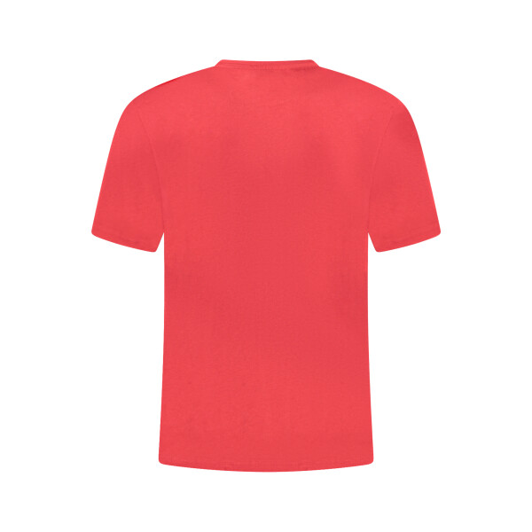 U.S. GRAND Ανδρικό Κόκκινο T-shirt με στρογγυλή λαιμόκοψη και print λογότυπο