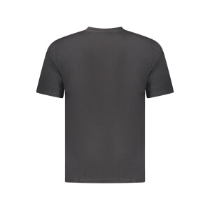 U.S. GRAND ανδρικό μαύρο t-shirt με στρογγυλή λαιμόκοψη και print λογότυπο