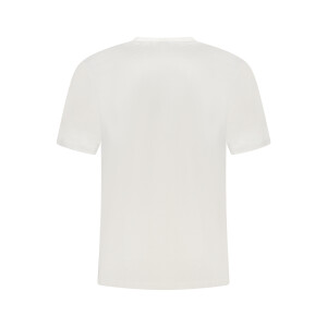 U.S. GRAND Ανδρικό Λευκό T-shirt με στρογγυλή λαιμόκοψη και print λογότυπο