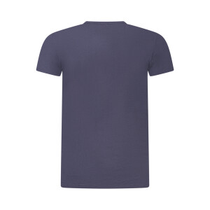 U.S. GRAND Ανδρικό Μπλε T-shirt με στρογγυλή λαιμόκοψη και λευκό print