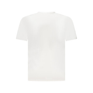 U.S. GRAND ανδρικό t-shirt σε λευκό χρώμα με στρογγυλή λαιμόκοψη και print λογότυπο