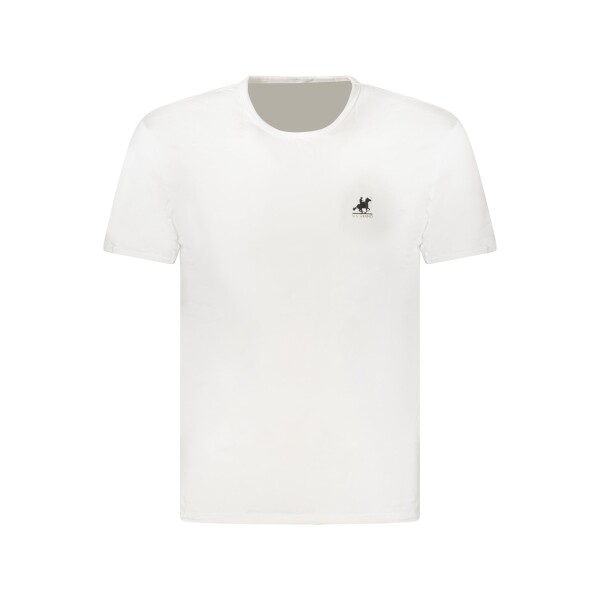 U.S. GRAND ανδρικό t-shirt σε λευκό χρώμα με στρογγυλή λαιμόκοψη και print λογότυπο