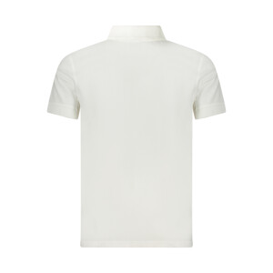 BOSS Ανδρική Λευκή Polo Μπλούζα με κοντά μανίκια και λογότυπο