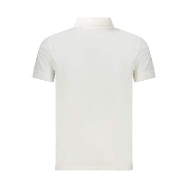 BOSS Ανδρική Λευκή Polo Μπλούζα με κοντά μανίκια και λογότυπο