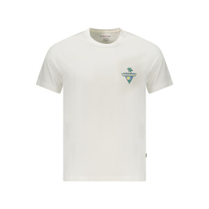 Guess Jeans ανδρικό λευκό t-shirt με print λογότυπο