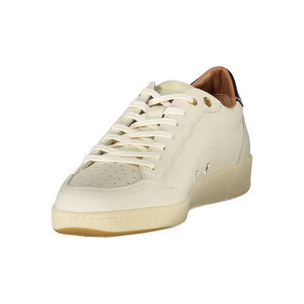 Blauer ανδρικά sneakers σε λευκό χρώμα με μπλε λεπτομέρειες