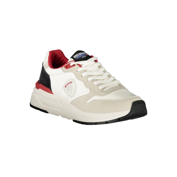 Blauer ανδρικά sneakers σε λευκό χρώμα με κόκκινες λεπτομέρειες