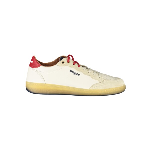 Blauer ανδρικά sneakers σε λευκό χρώμα με μπλε και κόκκινες λεπτομέρειες